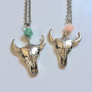 Cow with flower necklace